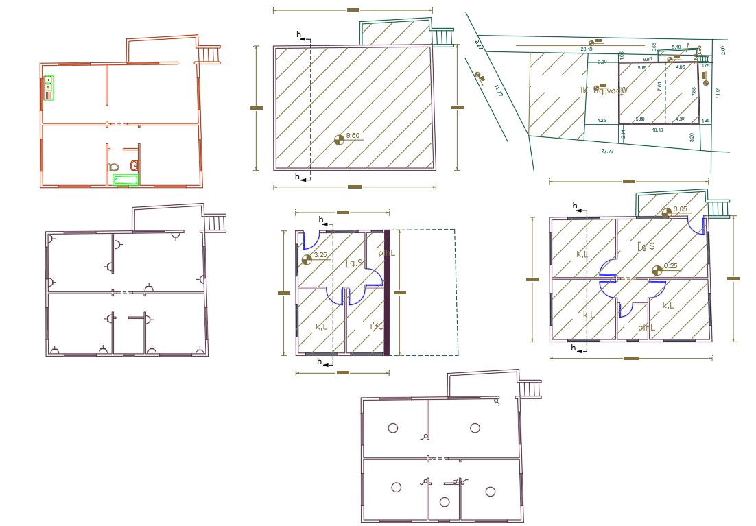 22' X 32' House Plan AutoCAD File