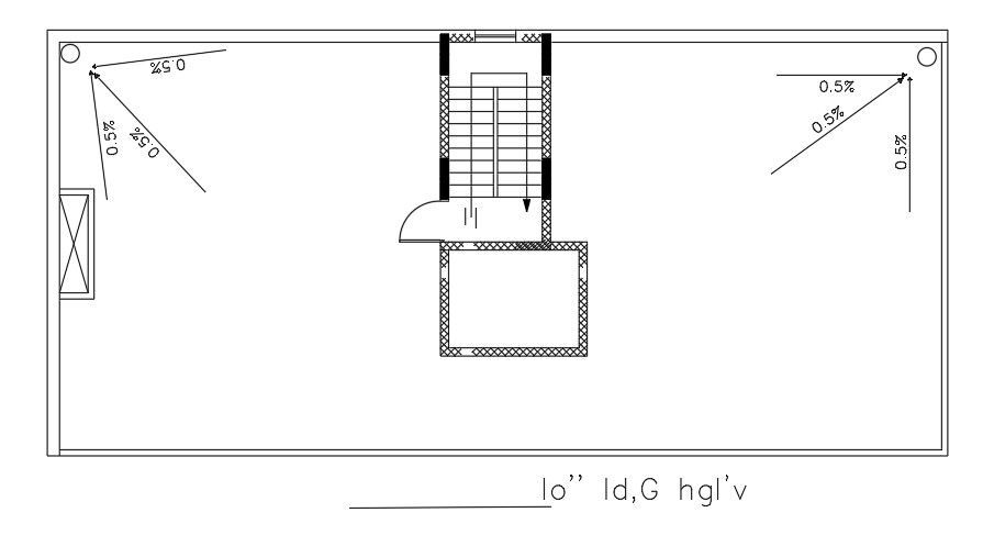 22x11 Meter 4 BHK Apartment Building Furniture Layout Terrace Plan