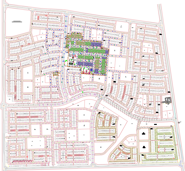 2, 3, 4 BHK Modern House Master Plan AutoCAD Drawing