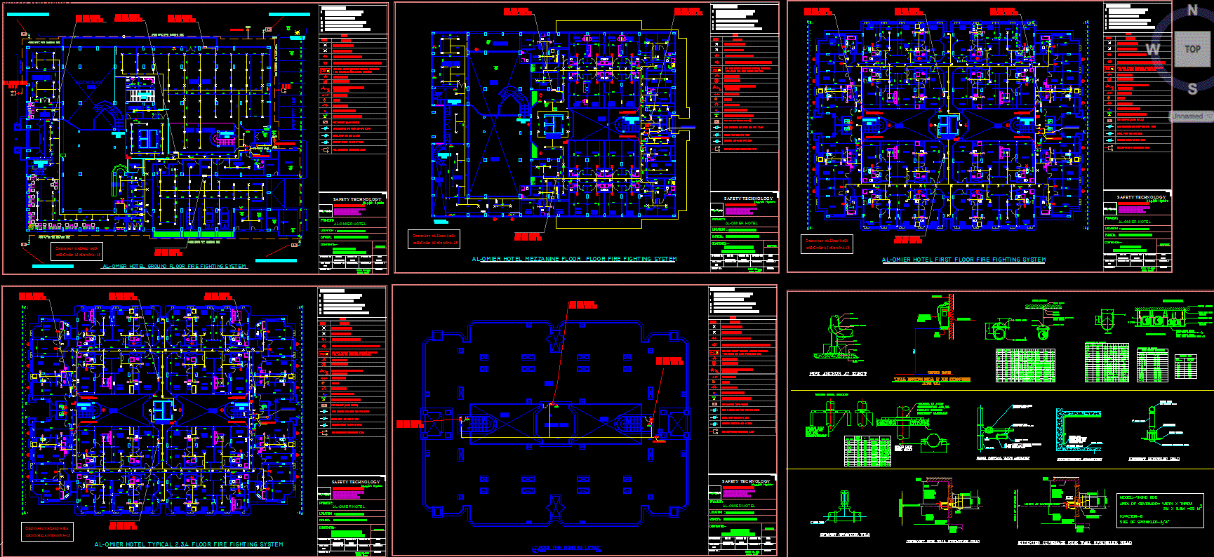 Omier Hotel CAD File with Complete 2D Architectural Design Drawings