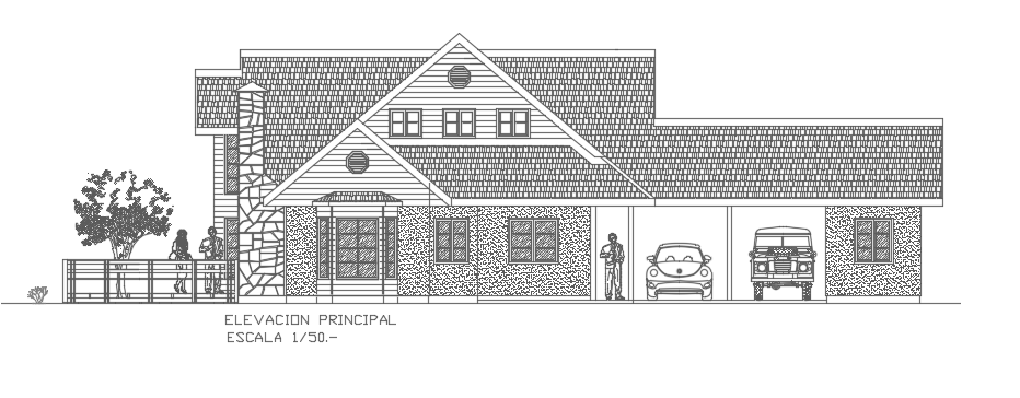 23x12m house building front elevation