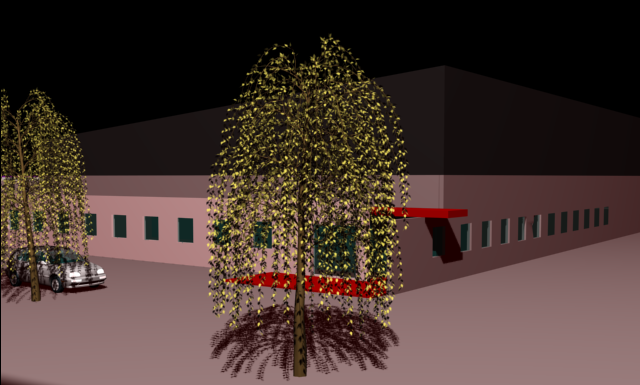 3D Building CAD Drawing with Detailed Rendered and Bird View Design