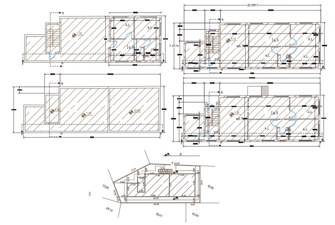 24' X 72' House With Master Plan Drawing CAD File