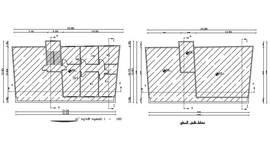 24x12m first floor house plan drawing