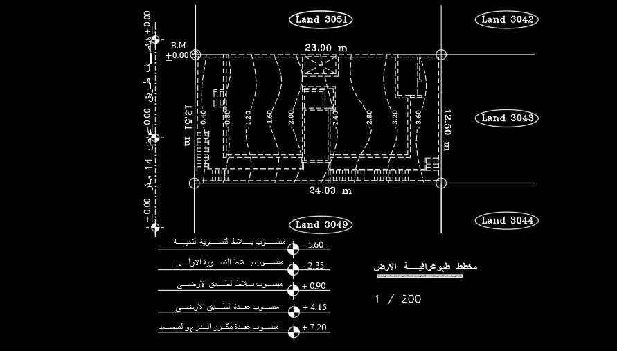 24x12m house plan layout drawing is given in this AutoCAD file