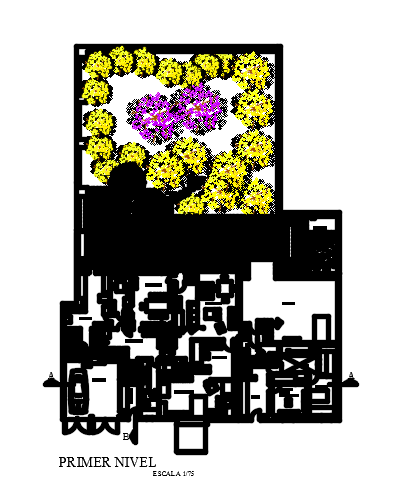 24x12m luxury house plan cum office AutoCAD drawing