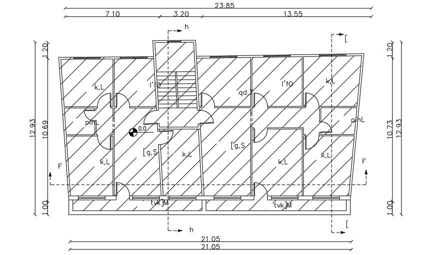 24x13 Meter Apartment Plan DWG File
