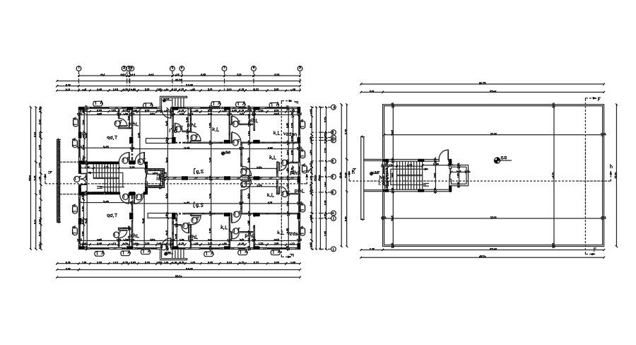 24x15 Meter house plan AutoCAD drawing