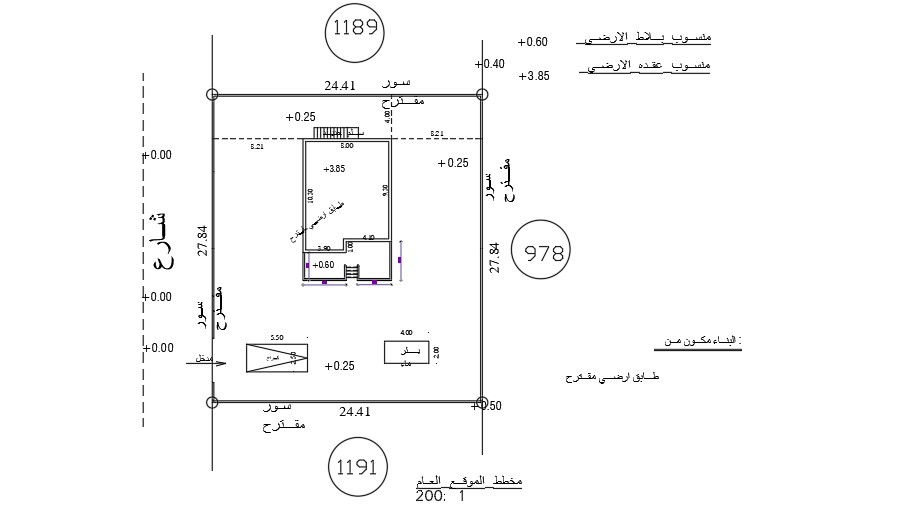 24x28m residential site layout drawing download now