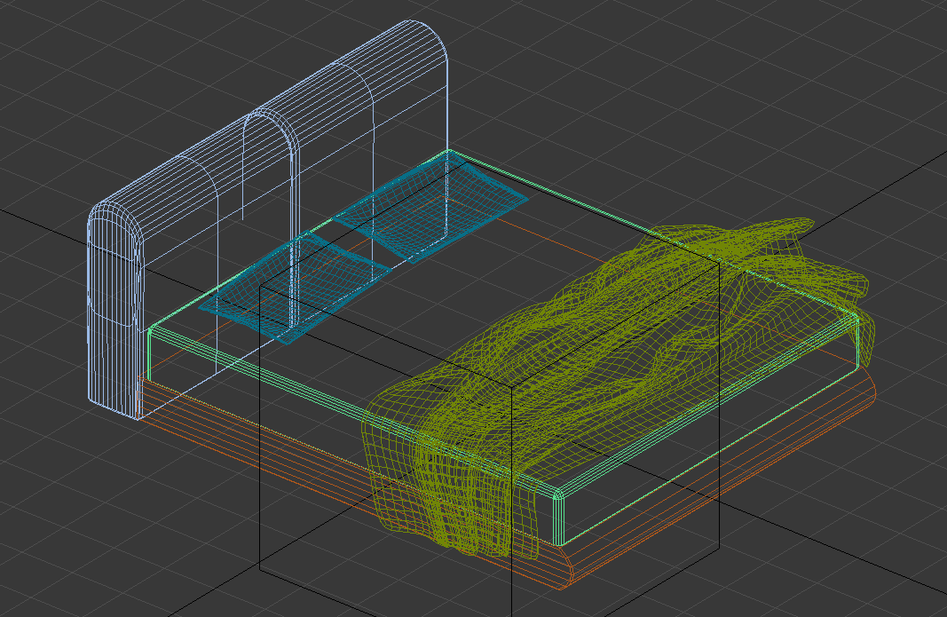 Premium 3D Double Bed AutoCAD Blocks for Modern Bedroom Designs