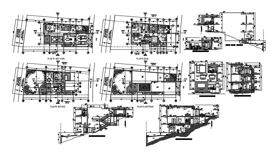25x13 Meter Apartment AutoCAD File Layout