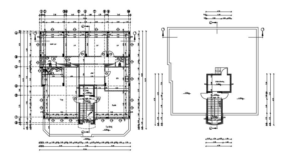 25x16 Meter 4 BHK House Floor Plan AutoCAD File