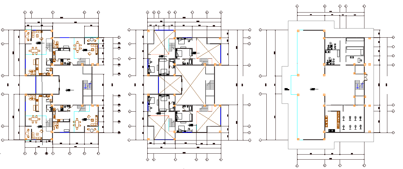 25x37 meter Twin Bungalow Layout