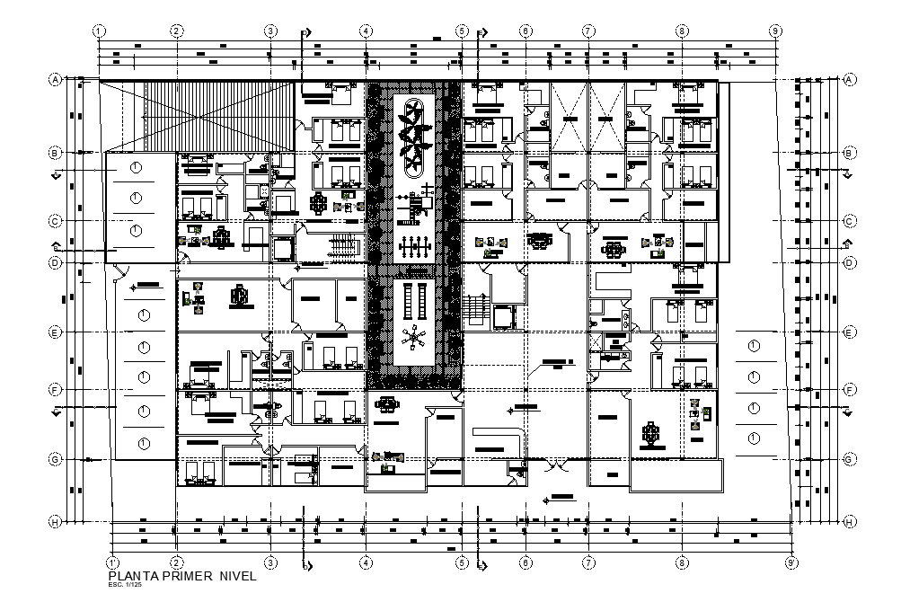 25x39m house plan is given in this Autocad drawing file. Download the Autocad file.