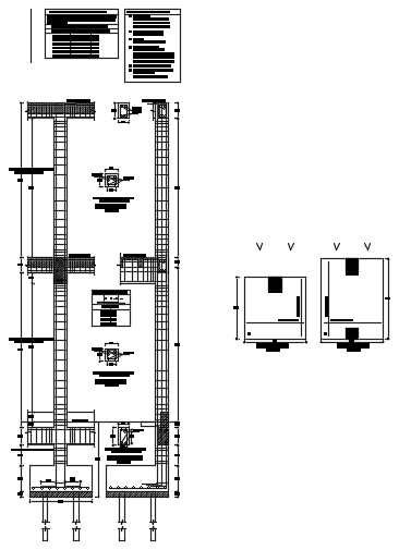 25x6m house building column and beam joint detail drawing