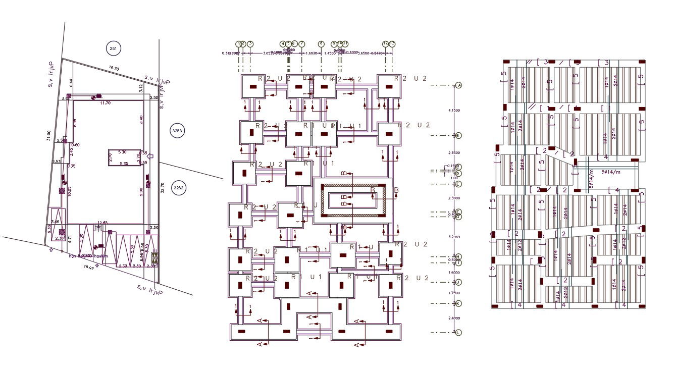 2600 House Construction Working Plan CAD Drawing