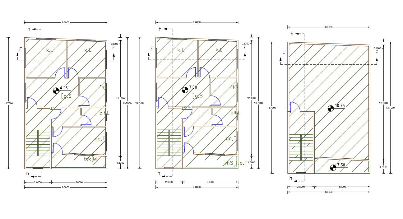 26 By 42 Feet Apartment House Plan DWG File