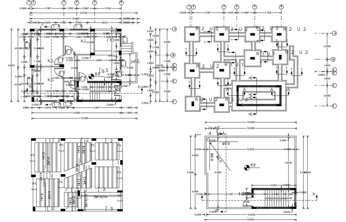 26 X 40 Feet Plot Size For 3 BHK House Plan DWG File