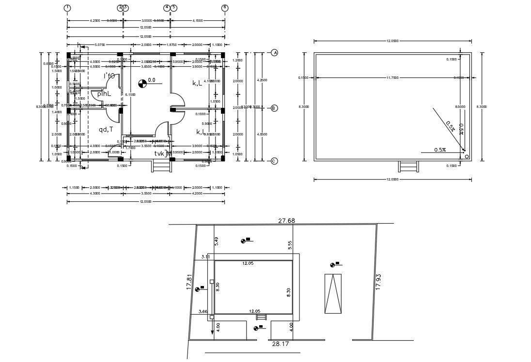 26 X 40 House 2 Bedroom Plan Design
