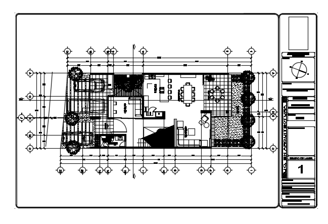 26x10m architecture house plan AutoCAD drawing design