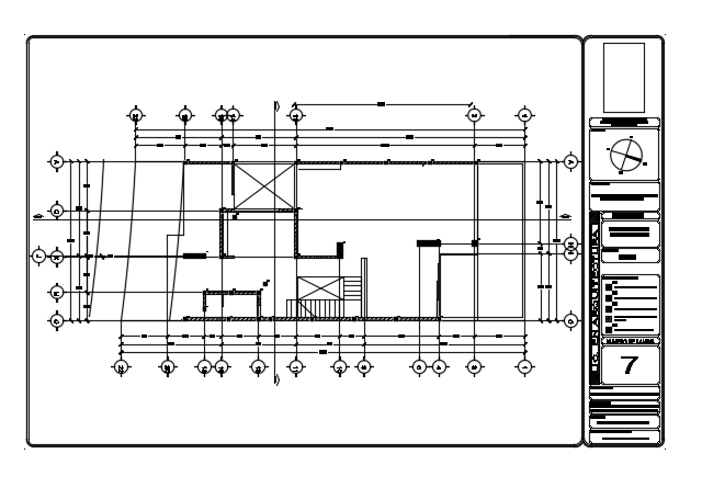 26x10m ground floor house plan structure connection AutoCAD
