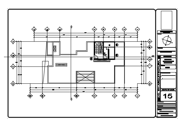 26x10m house plan roof carpentry work AutoCAD drawing