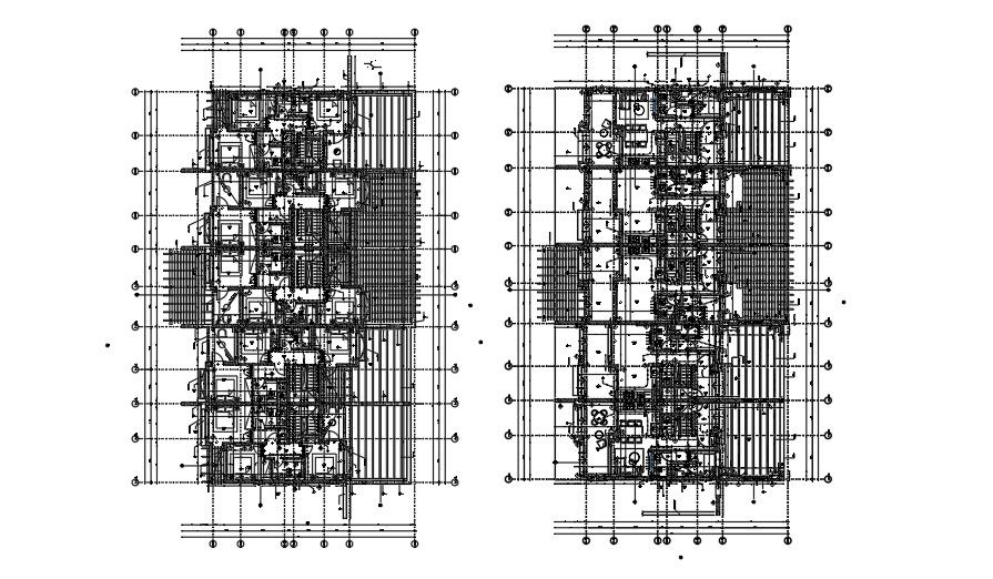 26x19m bungalow first floor row home design is given in this CAD file