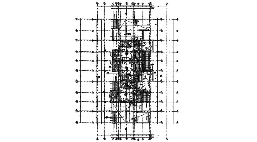 26x19m bungalow row house first floor wall opening detail drawing