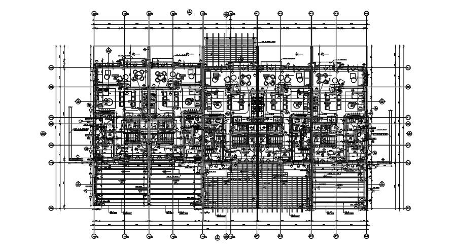 26x19m first floor row house staircase detail drawing