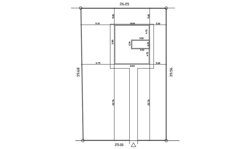 26x40 Meter Site Layout DWG File