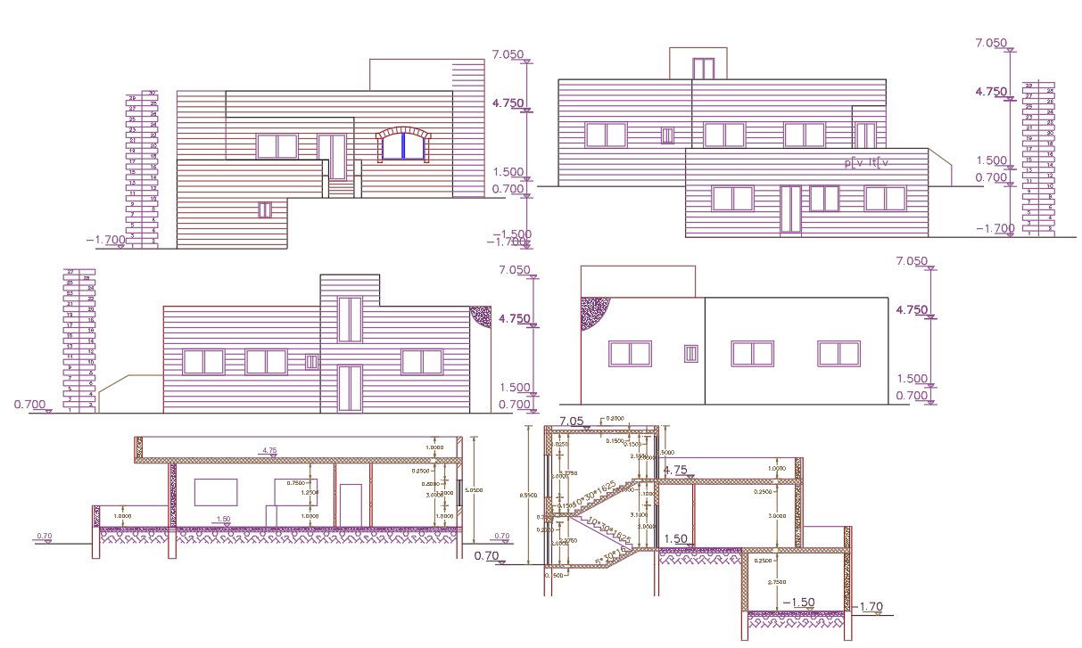275 Sq Yards Plot Size House Design DWG File