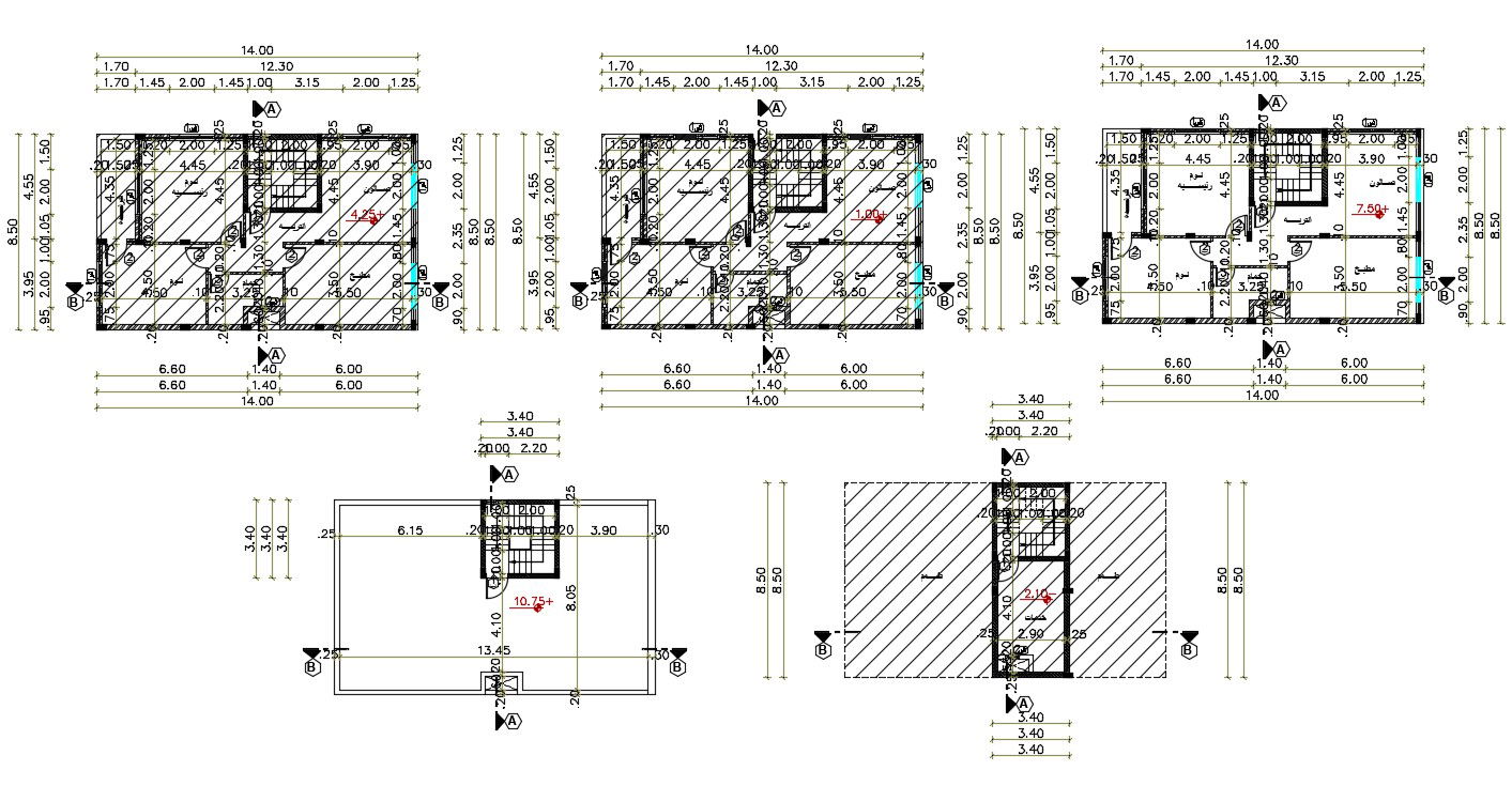 27' X 45' Architecture House Plan Design DWG File