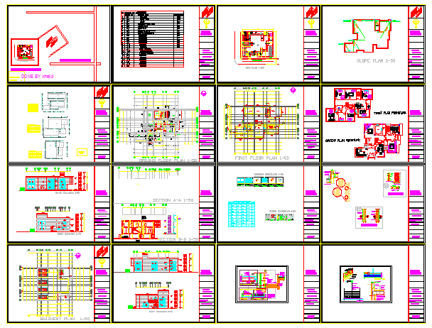 Bunglow design project of architect based drawing