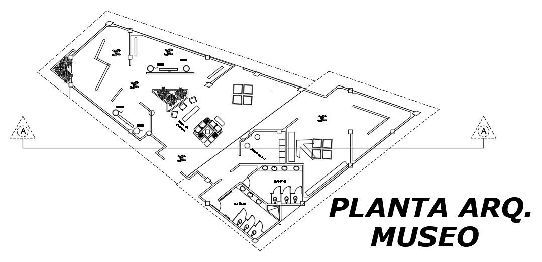 27x12m game area plan is given in this AutoCAD drawing model. Download now.