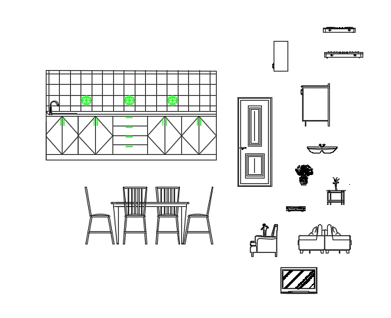 27x20m Apartment Building Furniture Layout CAD Drawing