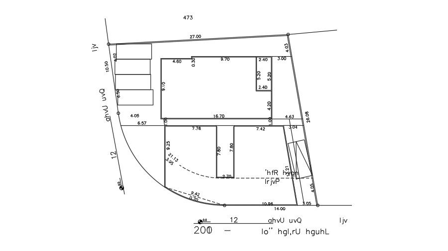 27x28 meter Site Plan Layout AutoCAD File Download