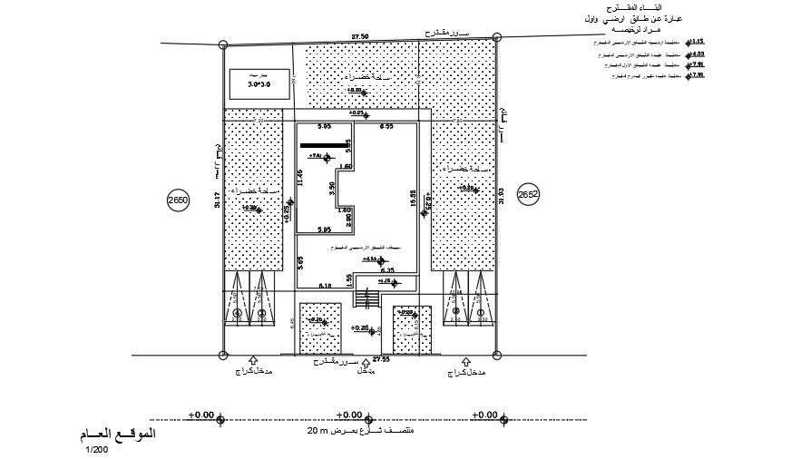 27x32m residential site layout drawing