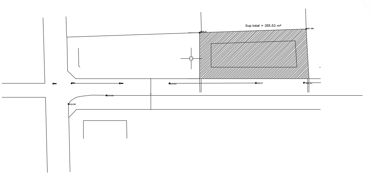 28x12m residential site layout AutoCAD 2d drawing
