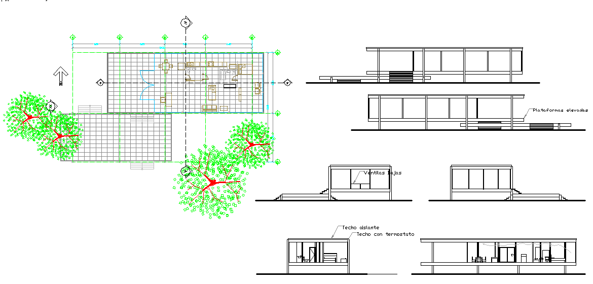28x15 Meter 2 BHK House Plan AutoCAD Layout