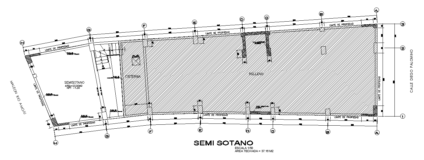 28x8m commercial building is given in this AutoCAD drawing model. Download now.