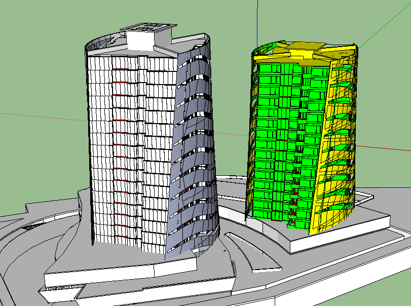 Detailed 3D Centro Apartment Building CAD Model with Floor Layout