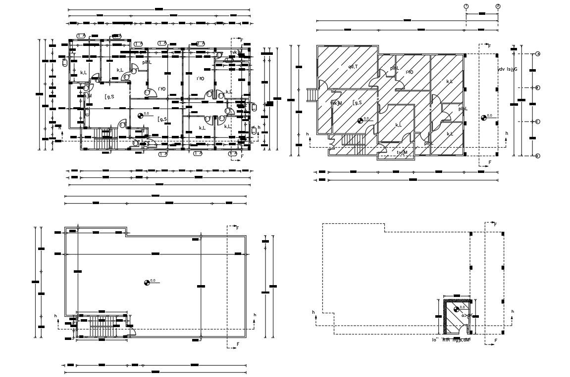 2 BHK And 3 BHK House Apartment Floor Plan Design