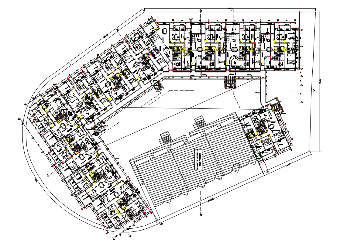 2 BHK Architecture Apartment Layout Plan AutoCAD Drawing Download DWG File