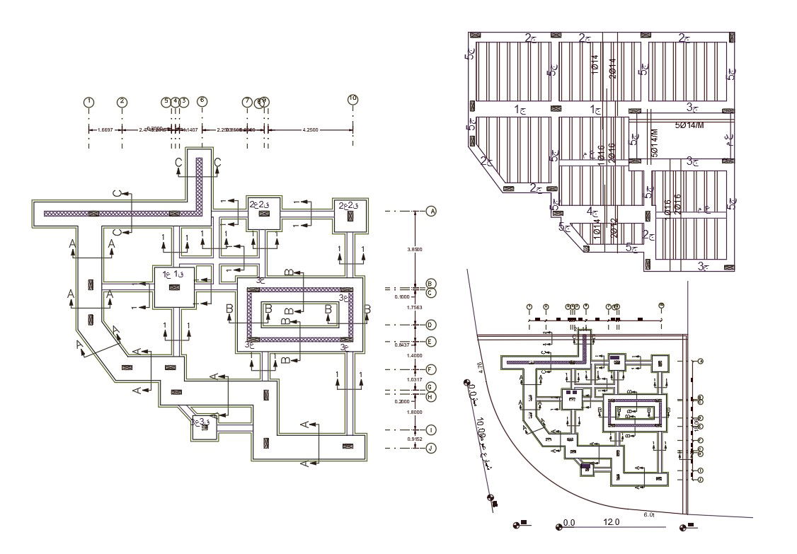 2 BHK House Construction Working Plan CAD Drawing