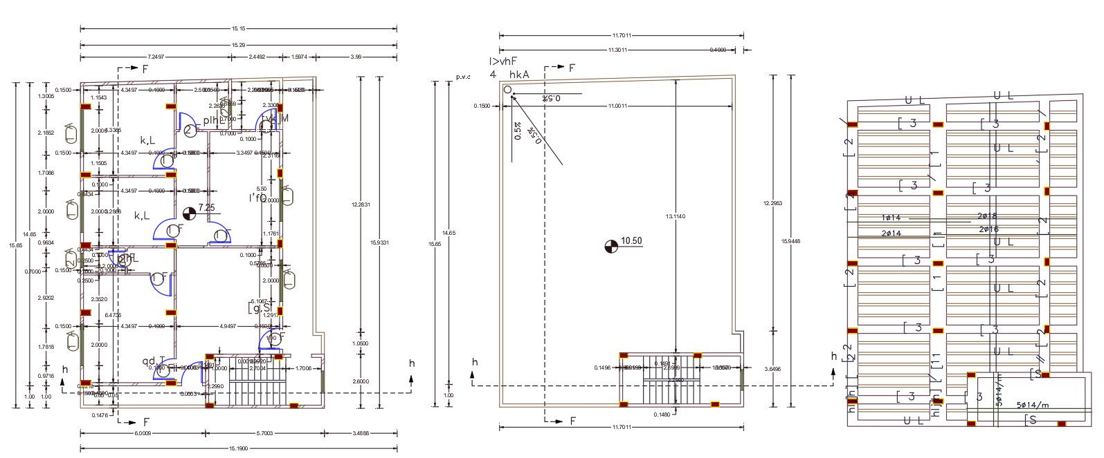 2 BHK House Plan With Slab Bar Structure Design