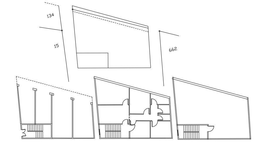 2 BHK House With Shop Layout AutoCAD File