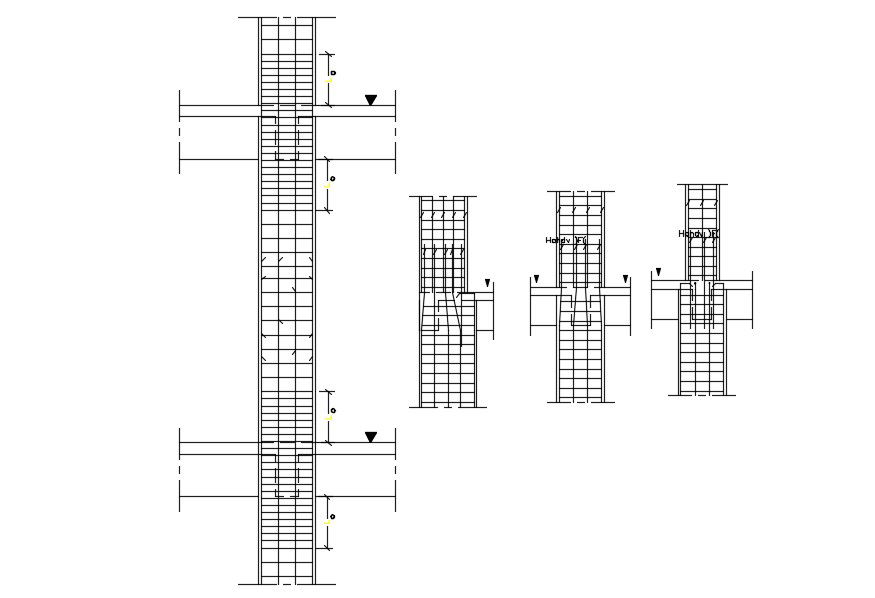 2D AutoCAD Drawing Steel Beam Joint Design CAD File