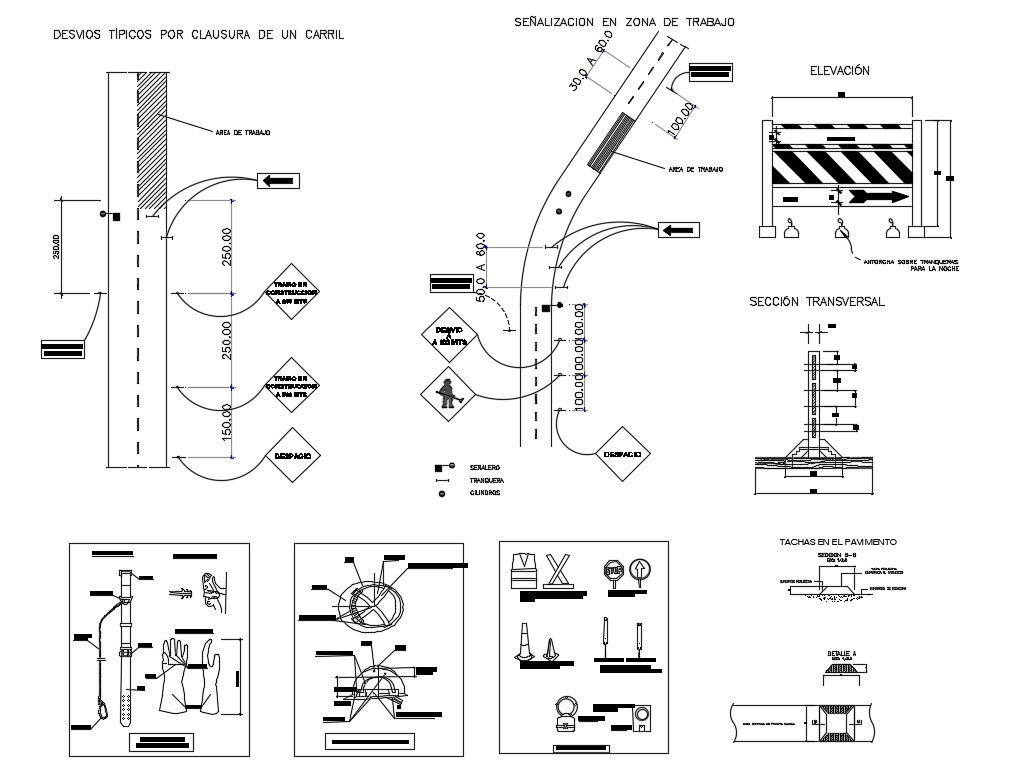 2D CAD Drawing Architecture Symbol And Foundation Design AutoCAD File