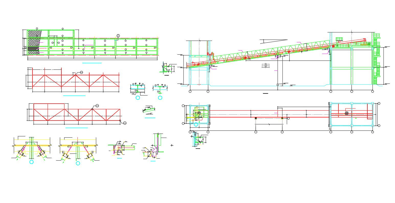 2D CAD Drawing Concrete Ramp Construction Design AutoCAD File