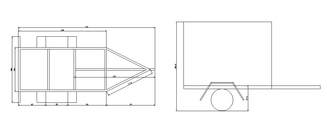 2D CAD Drawing Furniture Elevation AutoCAD File